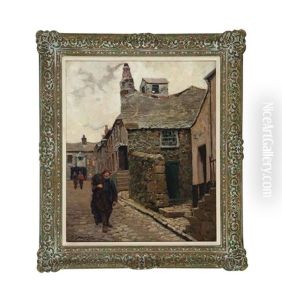 Oldest House At St. Ives, Cornwall, England by Abbott Fuller Graves