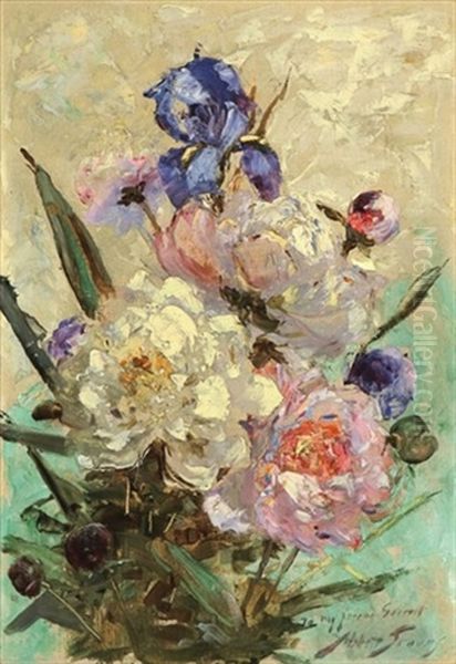 Irises & Peonies - view 1