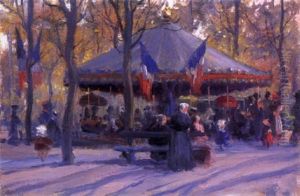 Luxembourg Garden, Paris by Abbott Fuller Graves