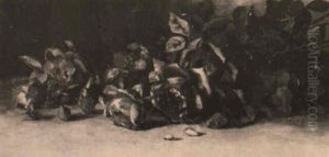 Still Life Of Red Roses by Abbott Fuller Graves