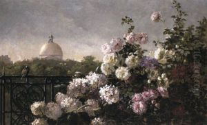 From The Terrace (boston State House In The Distance) by Abbott Fuller Graves