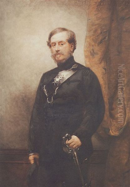 Portrait Of Colonel Robert Myddelton Biddulph, M.p., In Lord Lieutenant's Uniform - view 1