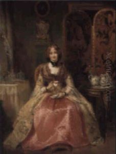 Portrait Of Lady Dorothy Nevill, In Her Boudoir