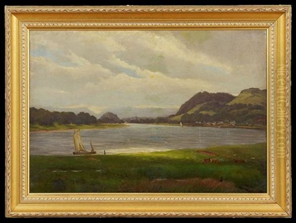 The River Clyde At Bowling, Scotland - view 1