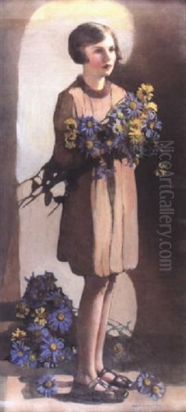 Michaelmas Daisies - view 1