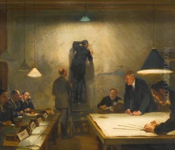 The Metropolitan Observation Room During An Air Raid - view 1