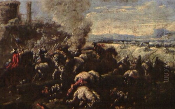 Combats De Cavalerie (pair) - view 1