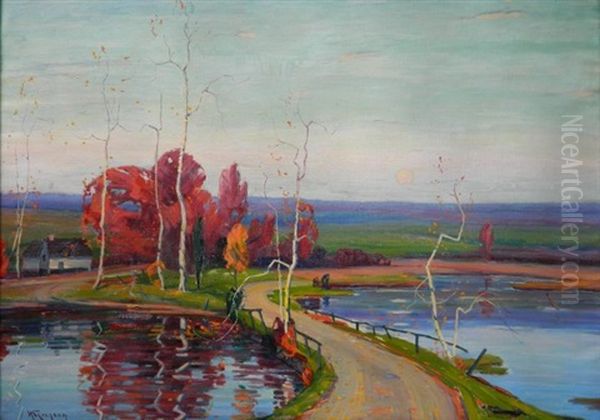 Landscape With Lakes - view 1