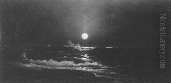 Coastal Surf By Moonlight - view 1