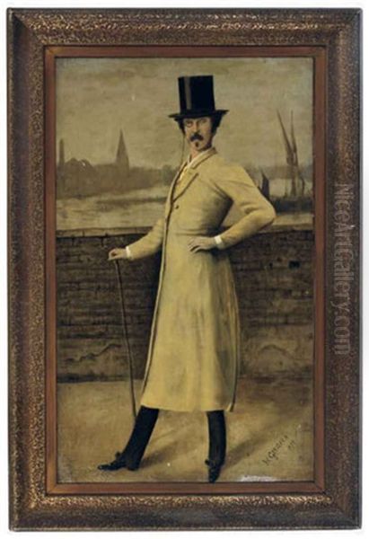 Portrait Of James Mcneill Whistler, Standing - view 1