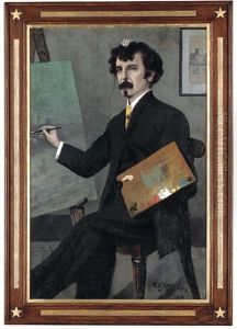 Portrait Of Whistler At His Easel