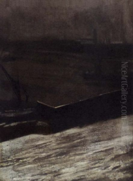 Thames Nocturn, Lindsey Wharf - view 1