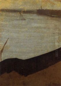 Crepuscle, Chelsea Wharf by Walter Greaves