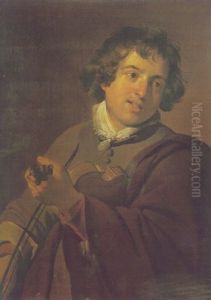 Portrait Of A Youth Playing A Violin