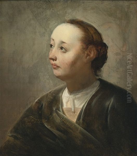 Bust-length Portrait Of A Woman In An Interior - view 1