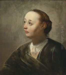 Bust-length Portrait Of A Woman In An Interior by Pieter Fransz de Grebber