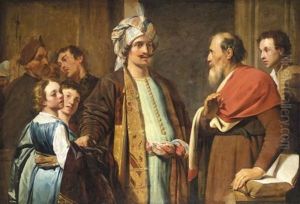 Elijah Refusing Gifts From Naaman (?) Elijah Refusing Gifts From Naaman (?)