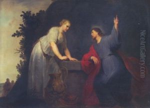 Jesus Und Die Samaritanerin Am Brunnen (joh. 4, 7-26) by Pieter Fransz de Grebber