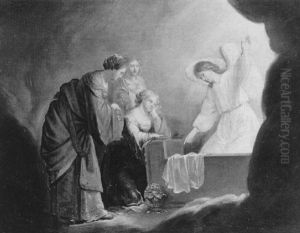 Die Drei Marien Und Der Engel Am Offenen Grabe Christi