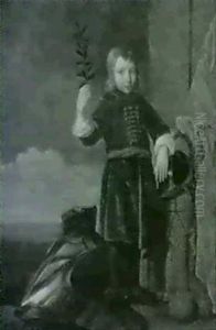 Fyrsteson Antagelig Af Slaegten Oranien-nassau Med Oliegren I Handen... Fyrsteson Antagelig Af Slaegten Oranien-nassau Med Oliegren I Handen...