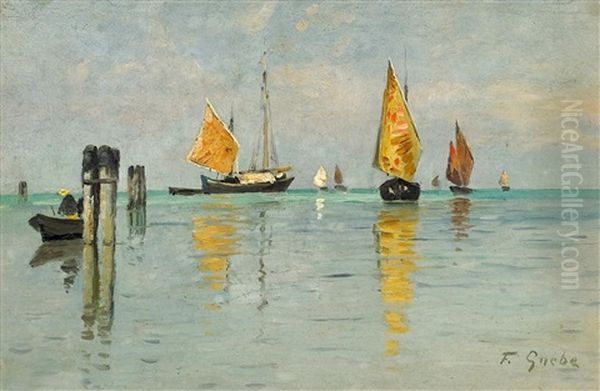 Boote In Der Lagune Von Venedig - view 1