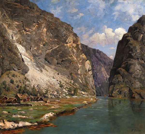 Norwegische Fjordlandschaft - view 1