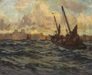 'whitby' - Retuning To Harbour by Joseph Richard Bagshawe