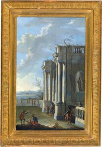 Architekturcapriccio Mit Figurenstaffage - Capriccio Architettonico
