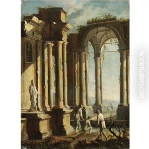 Capriccio Architettonico Con Figure