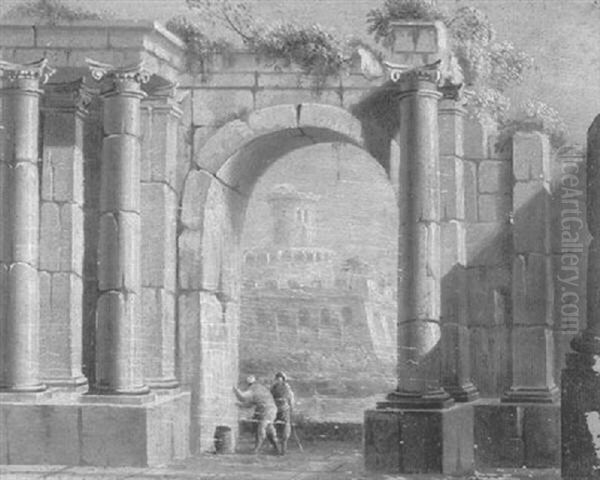 Capriccio With Two Figures - view 1