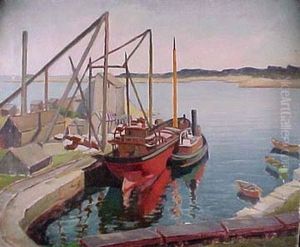 Rockport Docks by Bernard I. Green
