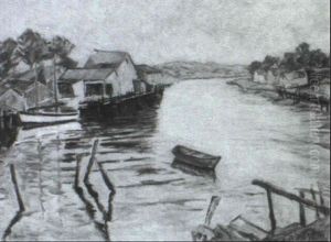 Harbor Scene Harbor Scene