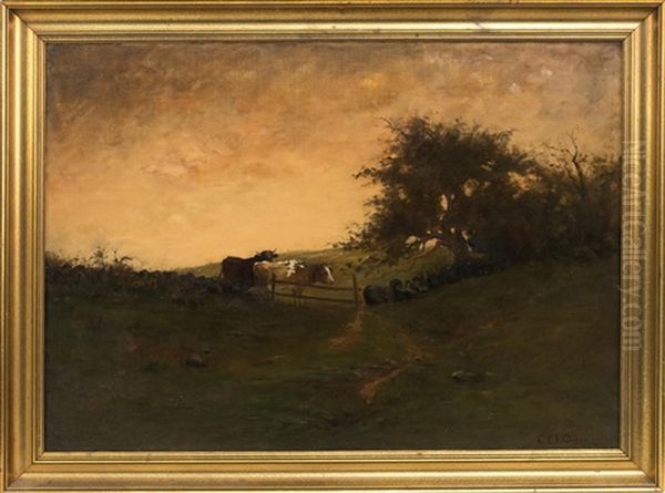 Two Cows In A Pasture - view 1