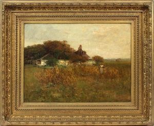 Farm Scene by Charles Edwin Lewis Green
