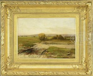 Saugus Marsh Haystacks by Charles Edwin Lewis Green