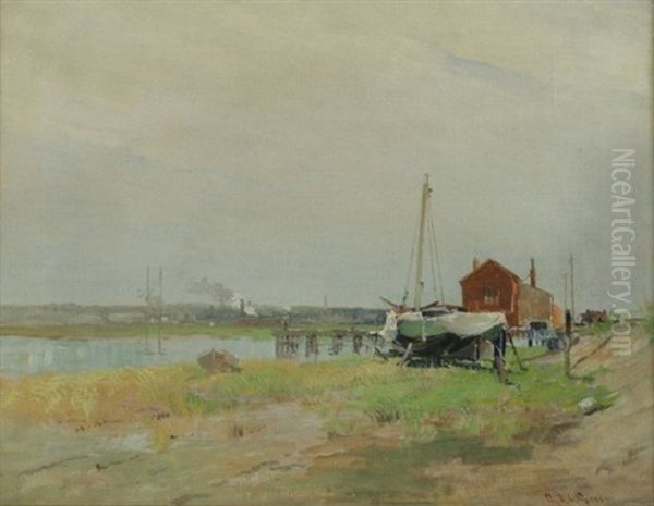 Boatyard At Nahant, Massachusetts - view 1