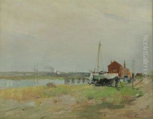 Boatyard At Nahant, Massachusetts