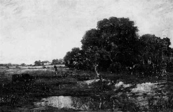 Landscape With Figure And Cows In A Field - view 1