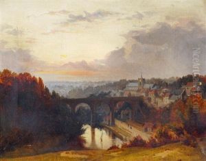 View Of Knaresborough by Richard Crafton Green