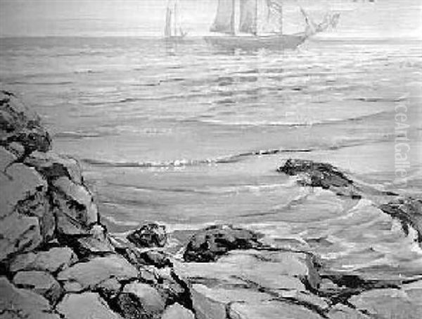 Rocky Coast, Long Island Sound - view 1
