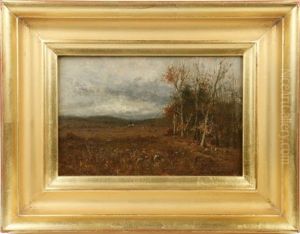 A Tonalist Autumn Landscape by Joseph H. Greenwood