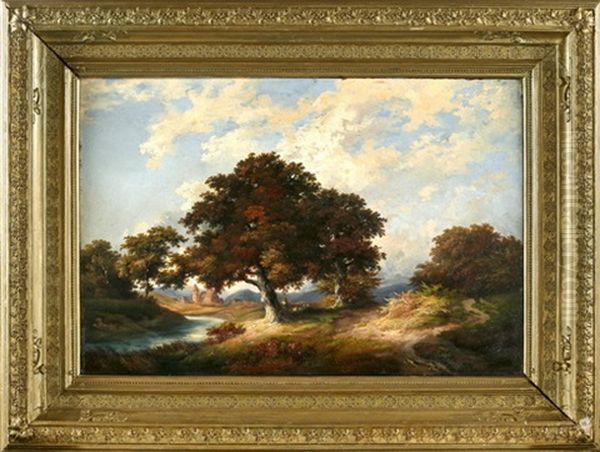 Romantische Landschaft Mit Bachlauf - view 1