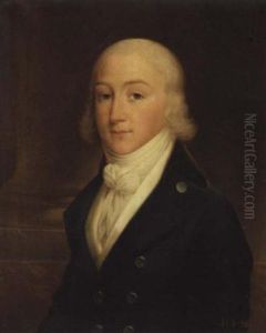 A Portrait Of Louis Charles D'orleans Wearing A Blue Frock Coat And A White Waist-coat
