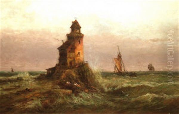 Stormy Seas Near The Shore - view 1