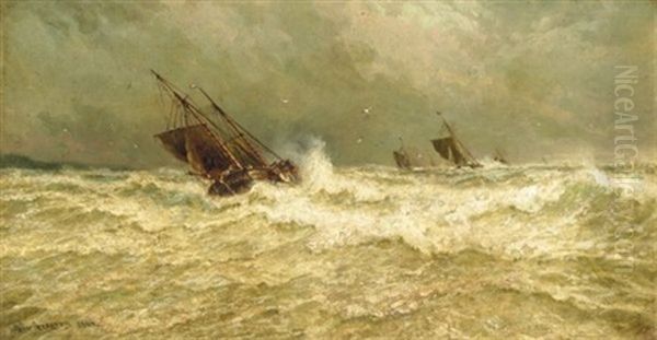 Stormy Seas At Dusk (+ Sailing At Dawn; Pair) - view 1