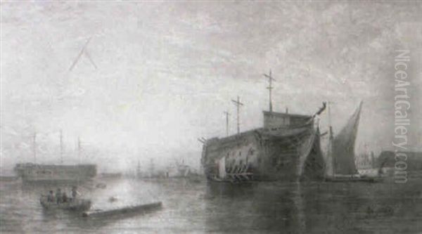 Hulks In Portsmouth Harbour - view 1