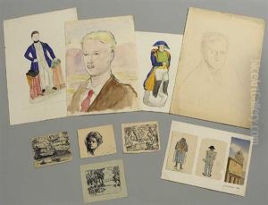 Self Portrait In The West Of Ireland And A Collection Of Figure Studies And Landscapes (11 Works) thumbnail