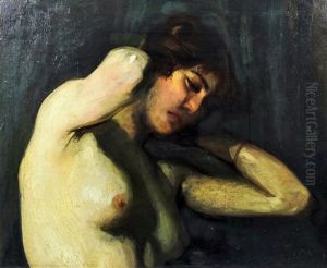 Half-length Study Of Nude