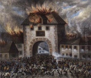 Ausfall Aus Dem Alten Leipziger Thor by Alois Greil