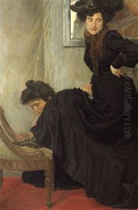 Im Atelier by Otto Greiner